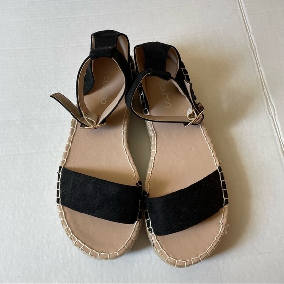𝅺BOOHOO espadrilles, ankle buckle strap size 9 - Picture 1 of 6